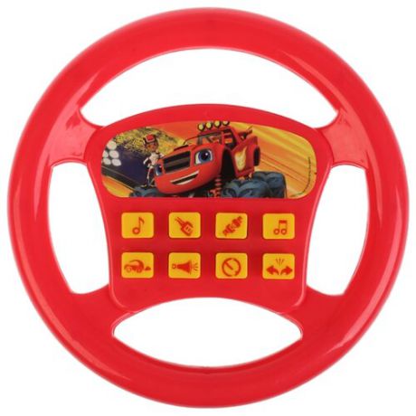 Интерактивная развивающая игрушка Играем вместе Музыкальный руль (B1003051-R) красный