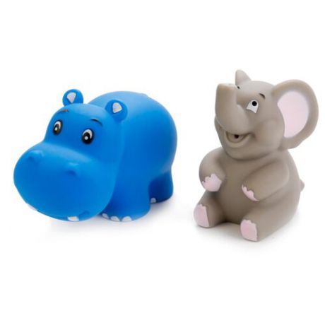 Набор для ванной Играем вместе Слон и бегемот (LXB50_170) серый/синий
