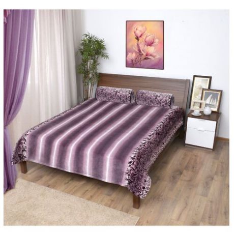 Плед Мягкий сон Veroni, 200 x 240 см (ПФ-200-09) фиолетовый
