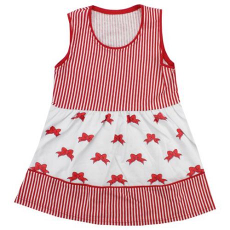 Платье iBala размер 32 (98-104), белый/красный