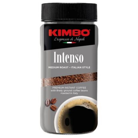 Кофе растворимый Kimbo Intenso с молотым кофе, 90 г