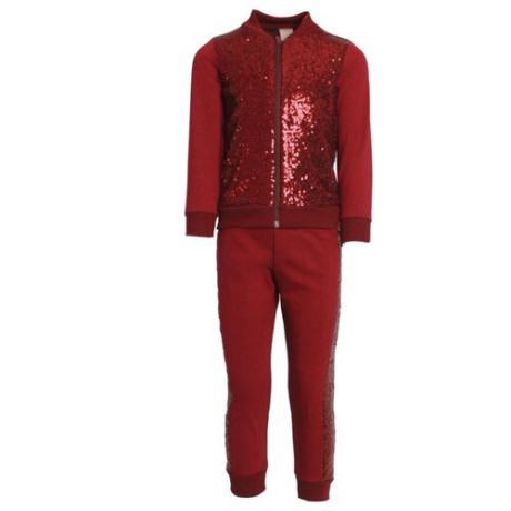 Комплект одежды IVASHKA размер 134, бордовый