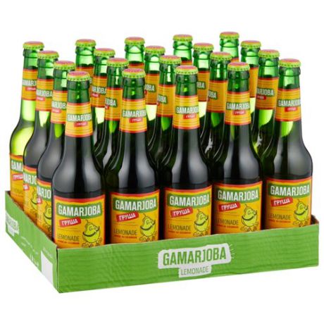 Газированный напиток Gamarjoba Груша, 0.5 л, 20 шт.