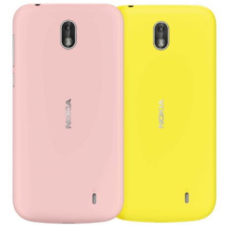 Задняя панель Nokia Xpress-on для Nokia 1 розовый/желтый
