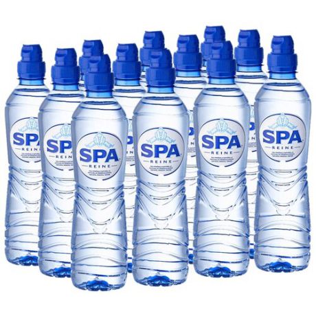 Питьевая вода SPA Reine негазированная, ПЭТ спорт, 12 шт. по 0.5 л