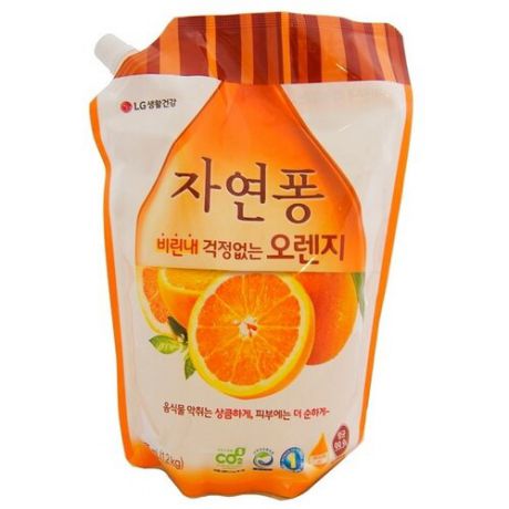 LG H&H Natural Pong Жидкое средство для мытья посуды Orange 1.2 л
