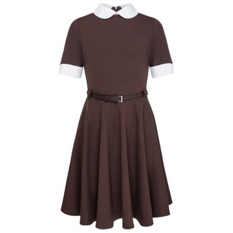 Платье Смена размер 140/68, коричневый