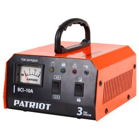 Зарядное устройство PATRIOT BCI-10A черный/оранжевый