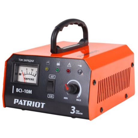 Зарядное устройство PATRIOT BCI-10M черный/оранжевый
