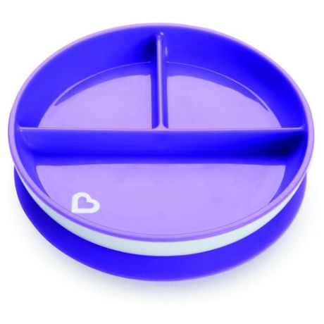 Тарелка Munchkin Stay Put Suction Plate (11213) фиолетовый