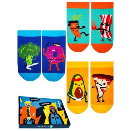 Носки Food Battle Tatem socks, 36-40 размер, мультиколор