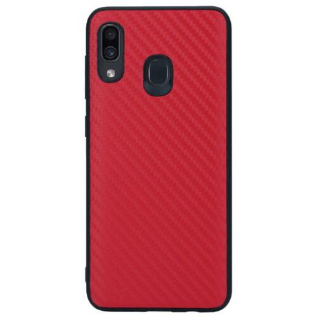 Чехол G-Case Carbon для Samsung Galaxy A20 SM-A205F/A30 SM-A305F красный