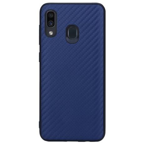 Чехол G-Case Carbon для Samsung Galaxy A20 SM-A205F/A30 SM-A305F темно-синий