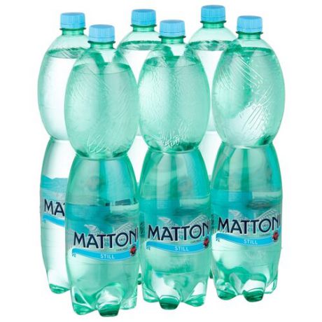 Минеральная вода Mattoni негазированная, ПЭТ, 6 шт. по 1.5 л