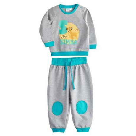 Комплект одежды kari Disney размер 18-24, светло-серый