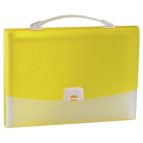 Panta Plast Папка-портфель FOCUS А4, 13 отделений желтый