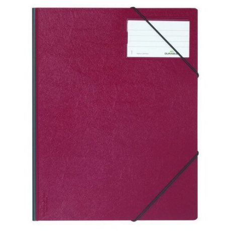 DURABLE Папка на резинках А4, 150 листов, с инфо-окном красный