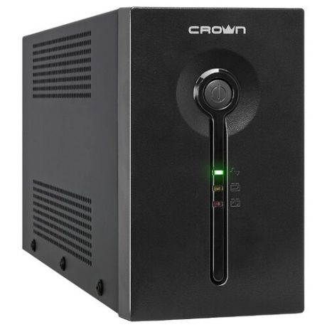 Интерактивный ИБП CROWN MICRO CMU-SP650 Euro USB черный