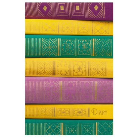 Ежедневник Listoff Книжная коллекция недатированный, А5, 152 листов, разноцветный