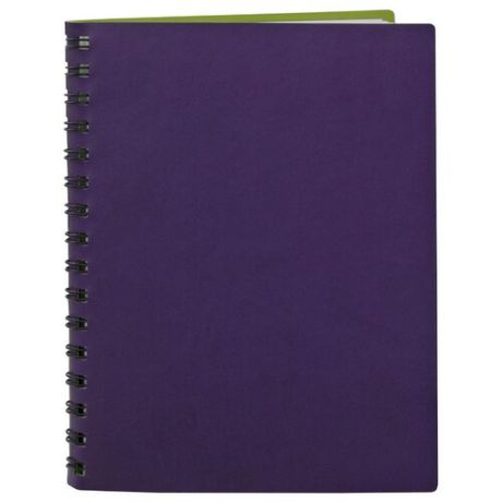 Ежедневник Index Casual полудатированный, искусственная кожа, А5, 168 листов, фиолетовый