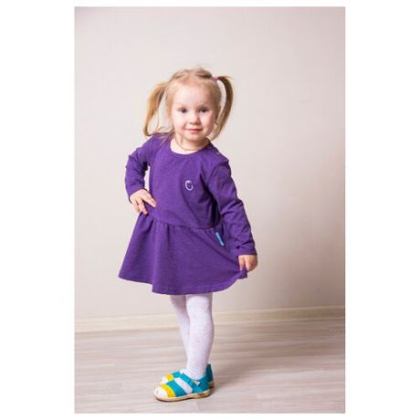 Платье Hippychick размер 3-4 года, фиолетовый меланж