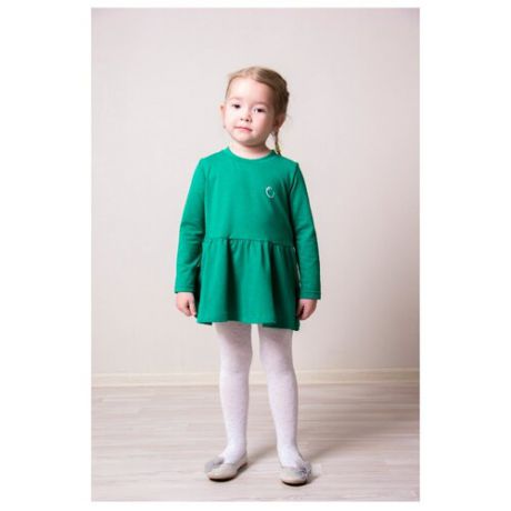 Платье Hippychick размер 6-7 лет, зеленый меланж