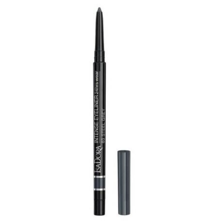 IsaDora Водостойкий карандаш для век Intense Eyeliner 24 Hrs Wear, оттенок 63 Steel Grey