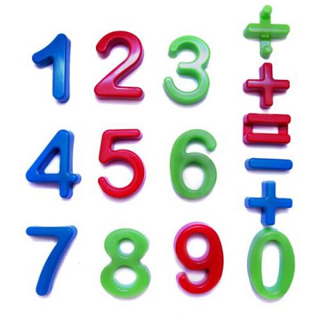 Набор цифр Karolina toys "Арифметика" 40-0015 синий/зеленый/красный