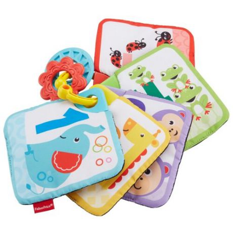 Развивающая игрушка Fisher-Price Мягкие карточки (GFX90) белый/красный/голубой/желтый