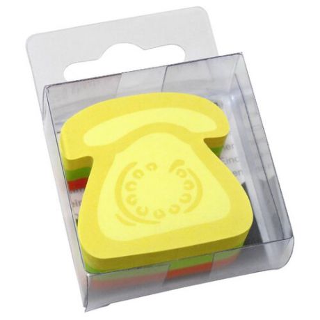 Global Notes блок с липким слоем Телефон 3 цвета 50х50 мм, 225 листов (584339) желтый/зеленый/розовый