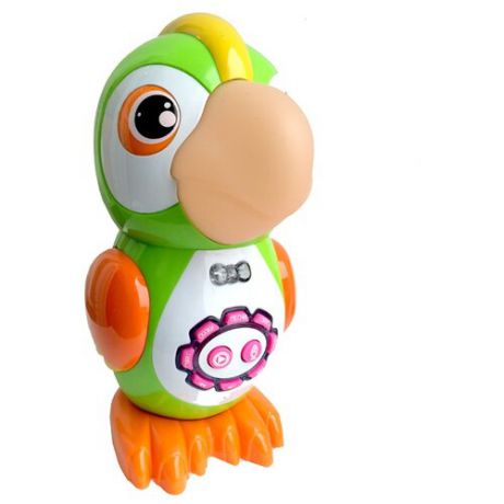 Интерактивная развивающая игрушка Play Smart Умный попугай зеленый/белый/оранжевый