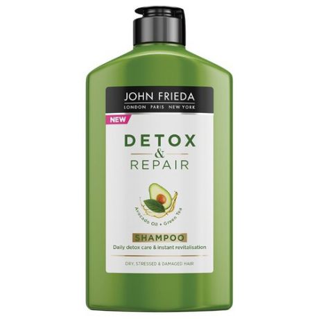 John Frieda шампунь Detox & Repair для очищения и восстановления волос 250 мл