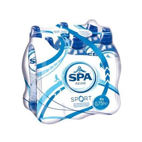 Питьевая вода SPA Reine негазированная, ПЭТ спорт, 6 шт. по 0.75 л