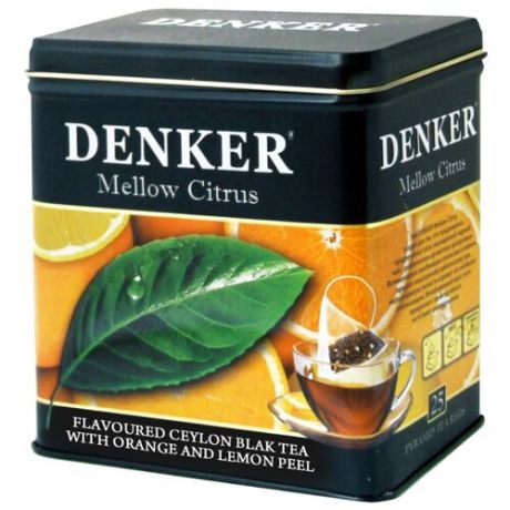 Чай черный Denker Mellow citrus в пирамидках, 25 шт.