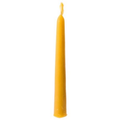 Свеча LipkoSladko Конус малый, 14 см желтый