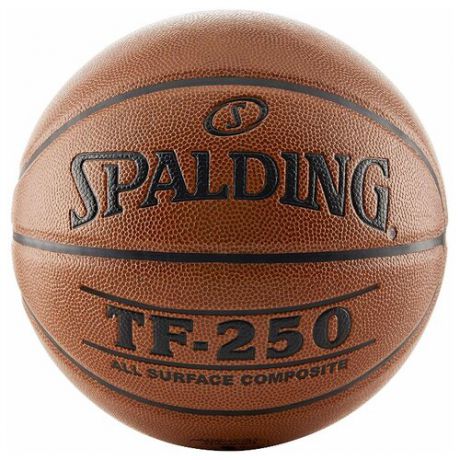 Баскетбольный мяч Spalding TF-250 All Surface, р. 7 коричневый/черный