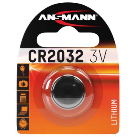 Батарейка ANSMANN CR2032 1 шт блистер