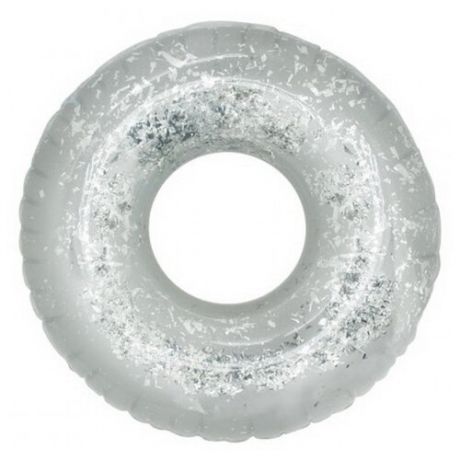 Круг Digo с глиттером 109x109 см серебряный