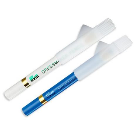 Prym Меловые карандаши со стирающей кисточкой, 2 шт. белый/синий