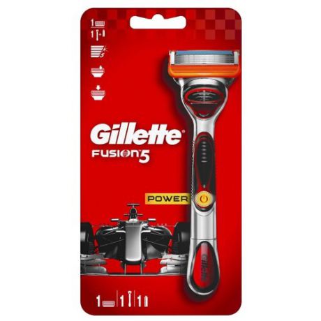 Бритвенный станок Gillette Fusion5 Power сменные кассеты, 1 шт.