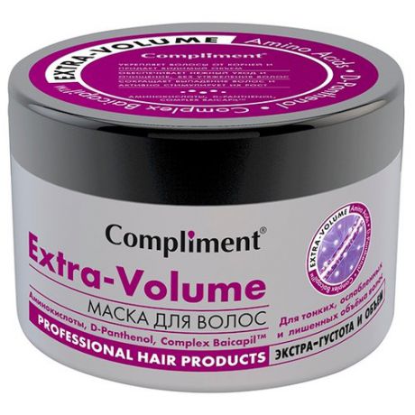 Compliment Extra-Volume Маска для тонких, ослабленных и лишенных объема волос , 500 мл