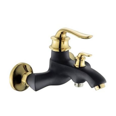 Смеситель для ванны с душем Gota Rocio G7302196 однорычажный лейка в комплекте двухцветный черный/золото