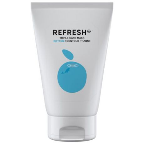 REFRESH Голубая маска для нижней зоны лица Triple Care Mask Bottom, 50 мл