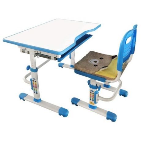 Комплект RIFFORMA стол + стул SET-10 80x55 см голубой