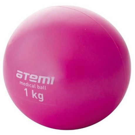 Медбол ATEMI ATB01, 1 кг розовый
