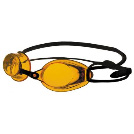 Очки для плавания ATEMI R102 чёрный/янтарь
