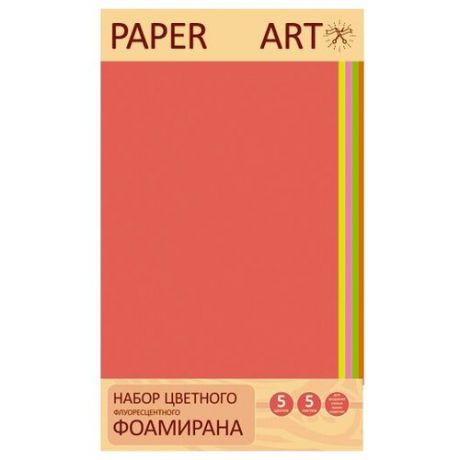 Unnika land Фоамиран Paper Art Неоновые цвета (5 шт.) разноцветный