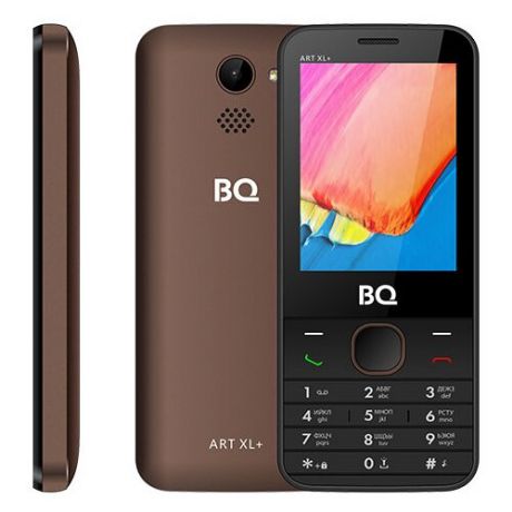 Телефон BQ 2818 ART XL+ черный / коричневый