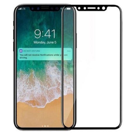 Защитное стекло Hardiz Premium Tempered Glass для Apple iPhone X черный