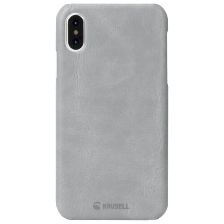 Чехол Krusell Sunne Cover для Apple iPhone X/Xs, кожаный серый